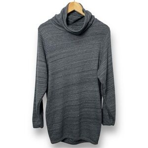 Aritzia Wilfred Free Oversized Cowl Neck Sweatshirt with Pockets Grey Heather
